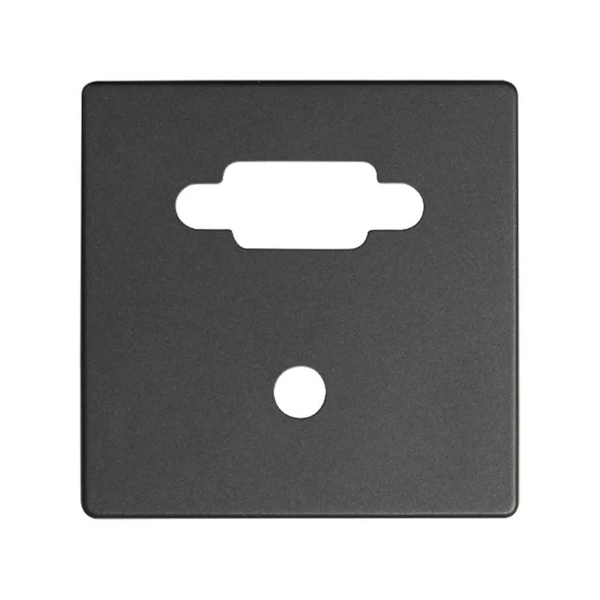 Abdeckung für VGA-Dose Mini Jack graphit Kontakt Simon 82 Detail  8200091-038