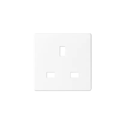 Abdeckung für britische Steckdose BS 1363 weiß Kontakt Simon 82045-30