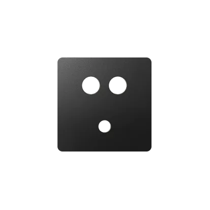 Abdeckung von Steckdose Mini jack 2 RCA graphit Kontakt Simon 82 Detail 8201092-038