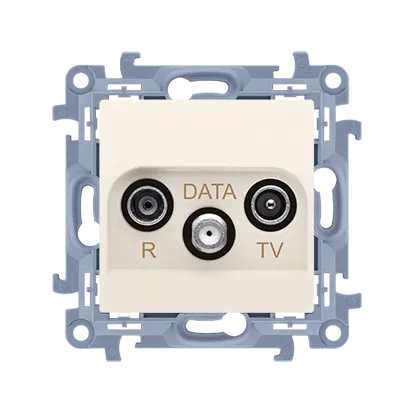 Antennendose R-TV-DATA (Modul) 10 dB cremefarben Simon 10