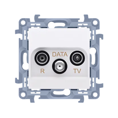 Antennendose R-TV-DATA (Modul) 10 dB weiß Simon 10