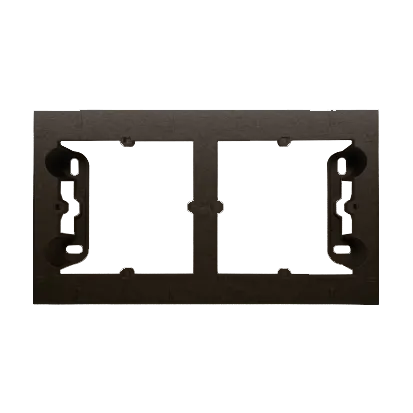 Aufputz- Gehäuse braun matt 2fach Simon 54 Premium Kontakt Simon DPN2/46