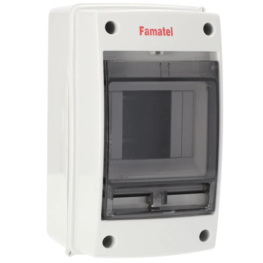 Aufputz-Schalttafel 4 modular IP65 3902-TTB Famatel