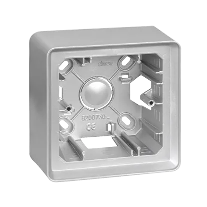 Aufputzdose 1-fach Aluminium Simon 82