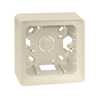 Aufputzdose 1fach cremeweiß Kontakt Simon 8200750-031