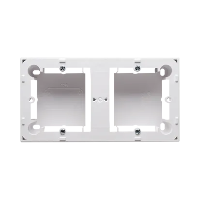 Aufputzdose 2fach (31mm) weiß glänzend Kontakt Simon MPN2/11