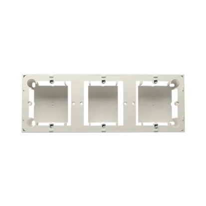 Aufputzdose 3fach (31mm) beige Kontakt Simon MPN3/12