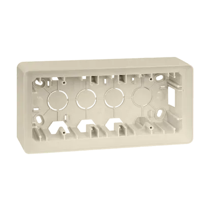 Aufputzdose 3fach cremeweiß Kontakt Simon 8200770-031