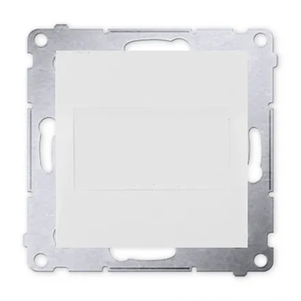 Blindverschluss mit Zentralstück für Rahmen Simon 54 Premium weiß Kontakt Simon DPS.01/11