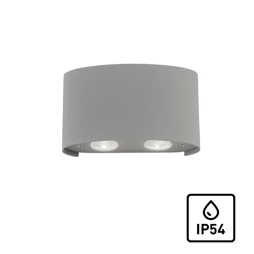 CARLO LED Außenwandleuchte 4,5W 3000K 120lm silber PaulNeuhaus 9487-21 Zuma Line