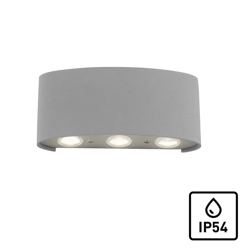 CARLO LED Außenwandleuchte 6,5W 3000K 120lm silber PaulNeuhaus 9488-21 Zuma Line