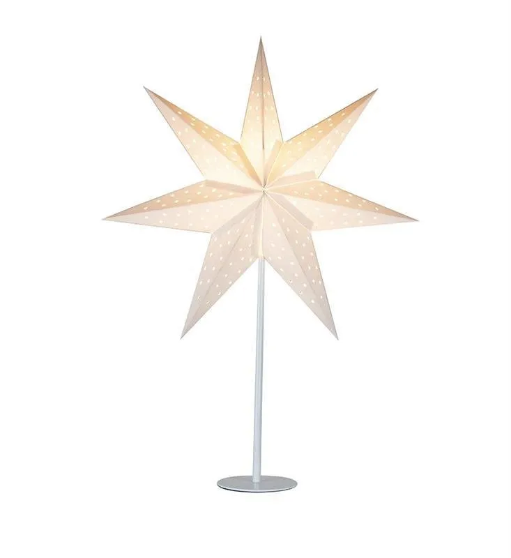 CLARA Star 45 Weiß E14 Schreibtischlampe weiß