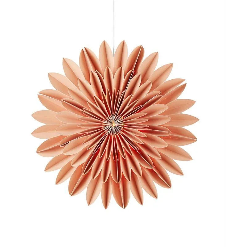 CORNELIA Paperstar 44cm E14 Pendelleuchte hellbraun