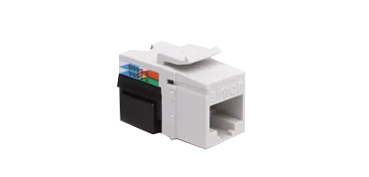 Computer-Steckdoseneinsatz RJ45 Kat. 5e UTP nicht geschirmt weiß Simon  Kontakt Simon CJ545U