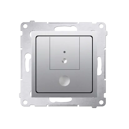 Dimmer 2 fach (Modul) Silber matt 40–500 W (300 VA) Simon 54 Premium Kontakt Simon D75310.01/43