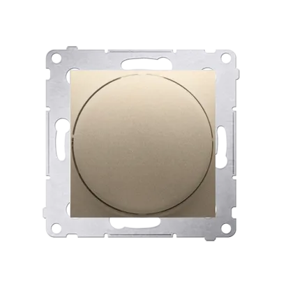 Dimmer mit Dreh-/Druckknopf gold matt Simon 54 Premium Kontakt Simon DS9T.01/44