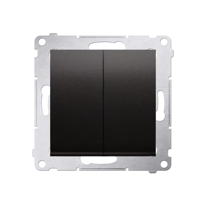 Doppelter Kerzenschalter (Modul) IP44 Anthrazit matt Kontakt Simon 54 Premium DW5B.01/48