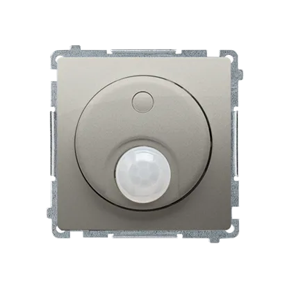 Drehschalter mit Bewegungssensor Modul 20-500V satin met. Kontakt Simon BMCR10T.01/29