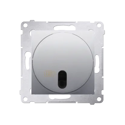 Druckdimmer (Modul) mit Fernbedienung 20- 500W silber matt Kontakt Simon DS13T.01/43