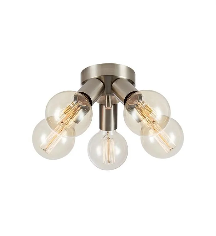 E27 MAZZO 5L 5x40W IP20 Nickel satiniert Deckenleuchte 108554 Markslojd