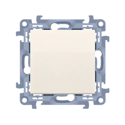 Einzelaste ohne Aufdruck "Klingel" 10AX 250V cremeweiß Kontakt Simon 10 CP1.01/41