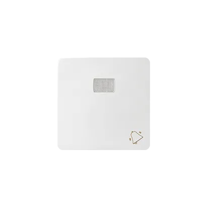 Einzeltaste Klingel mit Beleuchtung weiß Simon 82