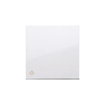 Einzeltaste für Schalter und Taster antibakteriell weiß Kontakt Simon DKW1/AB11