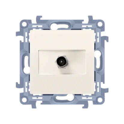 End-Antennendose TV (Modul) cremefarben Simon 10