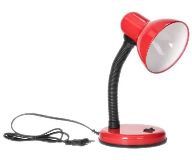 FUPI, Schreibtischlampe, 40W, E27, Stahl + Kunststoff, rot