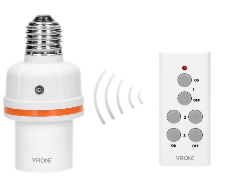 Ferngesteuerte Glühlampenfassung, E27-Gewinde