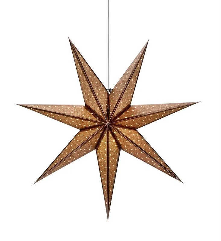 GLITTER 45cm Bronze E14 Stern-Pendelleuchte