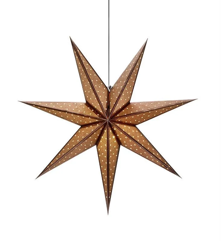 GLITTER 75cm Bronze E14 Stern-Pendelleuchte