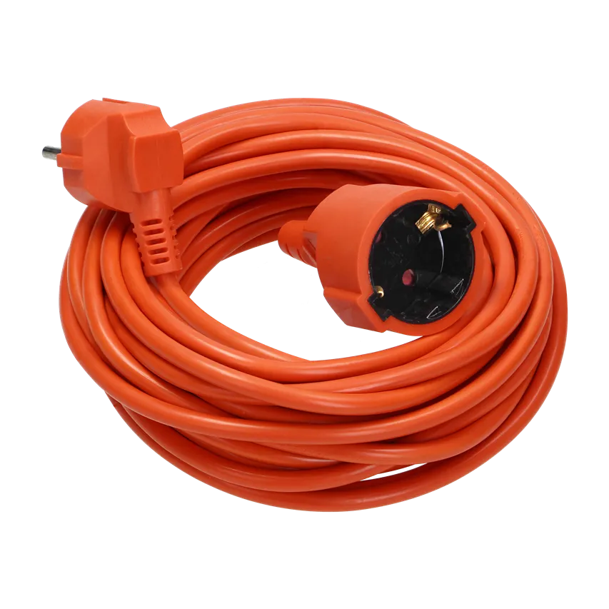 Gartenverlängerungskabel orange überflutet, IP20,1x2P+Z(Schuko),H05VV-F 3x1mm2,40m
