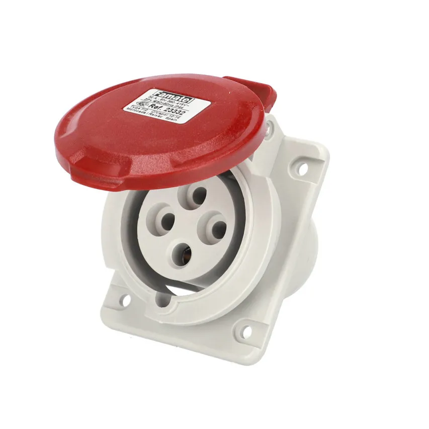 Gewinkelte Einbaudose 32A 4P 400V IP44 23332 Famatel