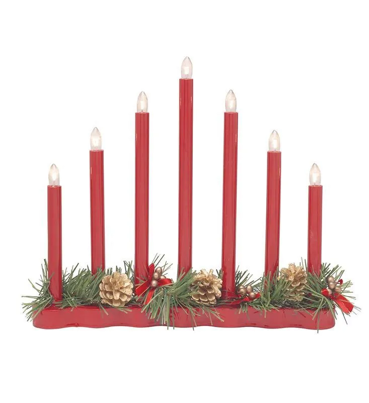 HOL 7L E10 Kerzenhalter rot