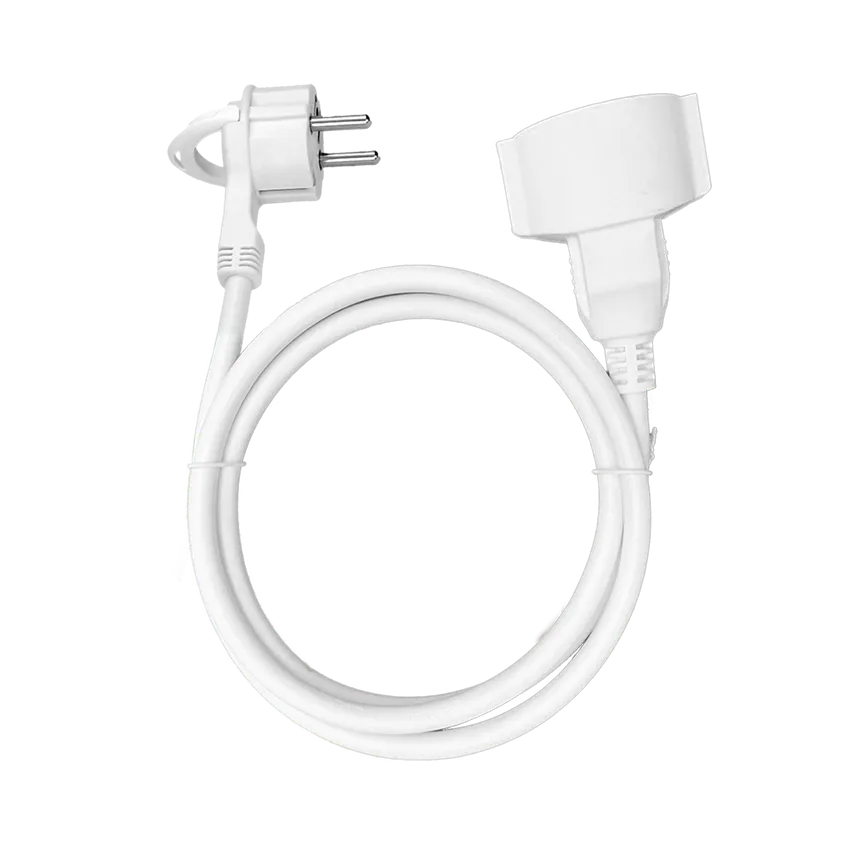 Haushalts-Verlängerungskabel mit einer Steckdose, 1x2P+Z (Schuko) 5m, PVC-Kabel H05VV-F 3x1.5mm2, 230VAC/16A