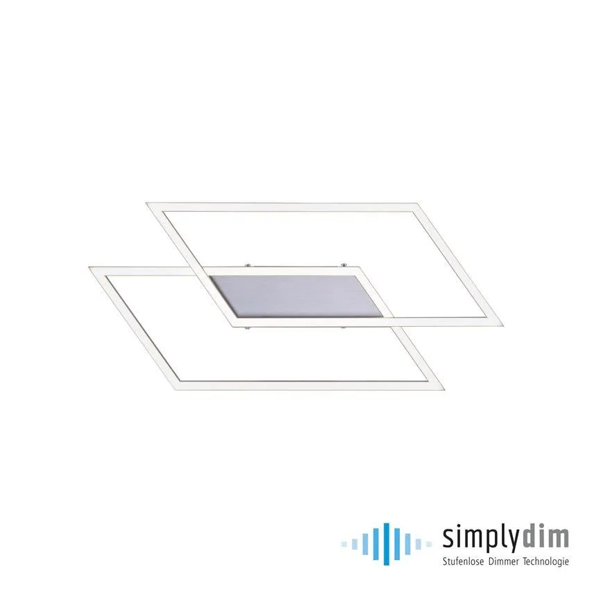 INIGO LED 27W 3000K 1320lm Stahldeckenleuchte PaulNeuhaus 8192-55 Zuma Line