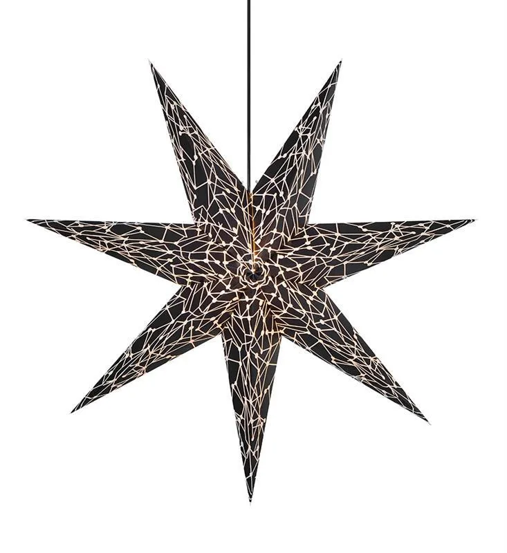 KARLA 75 E14 schwarz Stern-Pendelleuchte