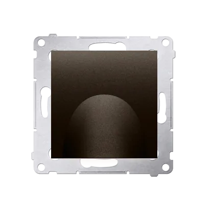 Kabelauslass mit Abdeckung braun matt Simon 54 Premium Kontakt Simon DPK1.01/46