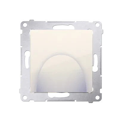 Kabelauslass mit Abdeckung cremeweiß matt Simon 54 Premium Kontakt Simon DPK1.01/41