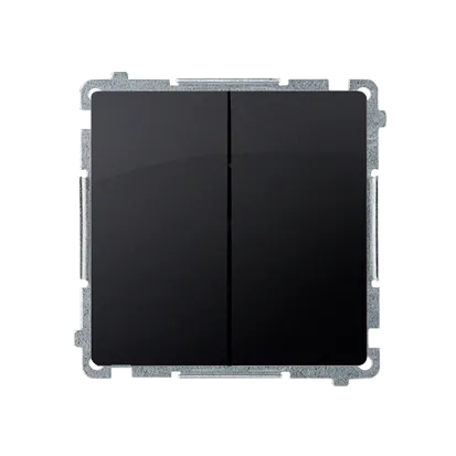 Kerzenschalter 10AX 250V 2x1-polig ohne Aufrduck graphit matt Kontakt Simon BMW5.01/28