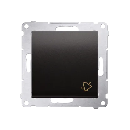 Klingeltaster(Modul) mit Aufdruck Steckklemmen Anthrazit Simon 54 Premium Kontakt Simon DD1.01/48