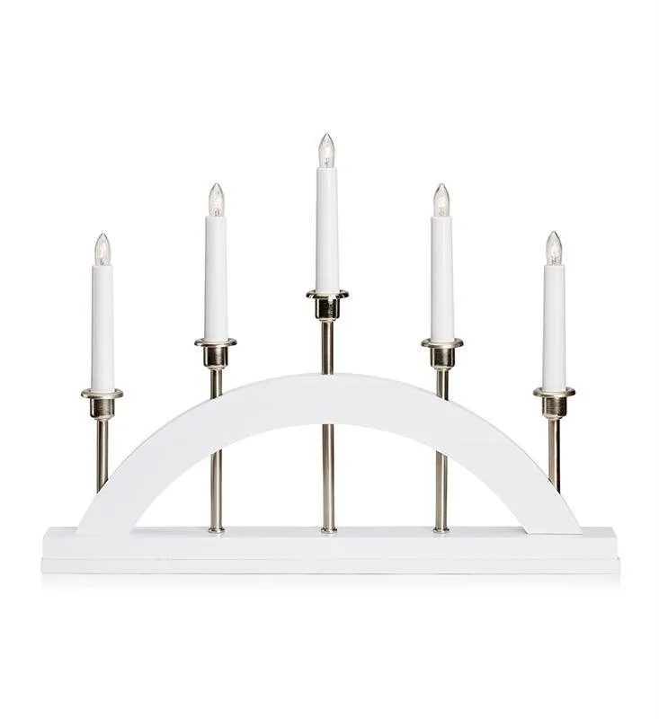 Kronleuchter BRIDGE 5L E10 weiß