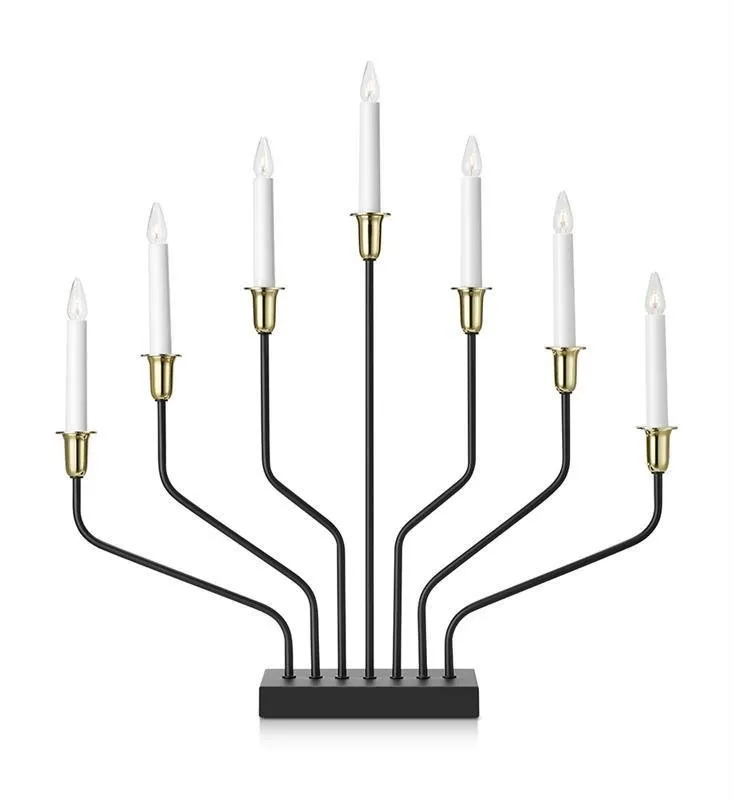 Kronleuchter BROSA XL 7L E10 schwarz