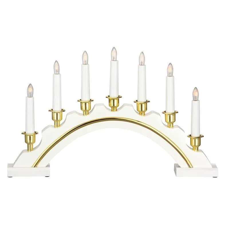 Kronleuchter CELINE 7L E10 weiß