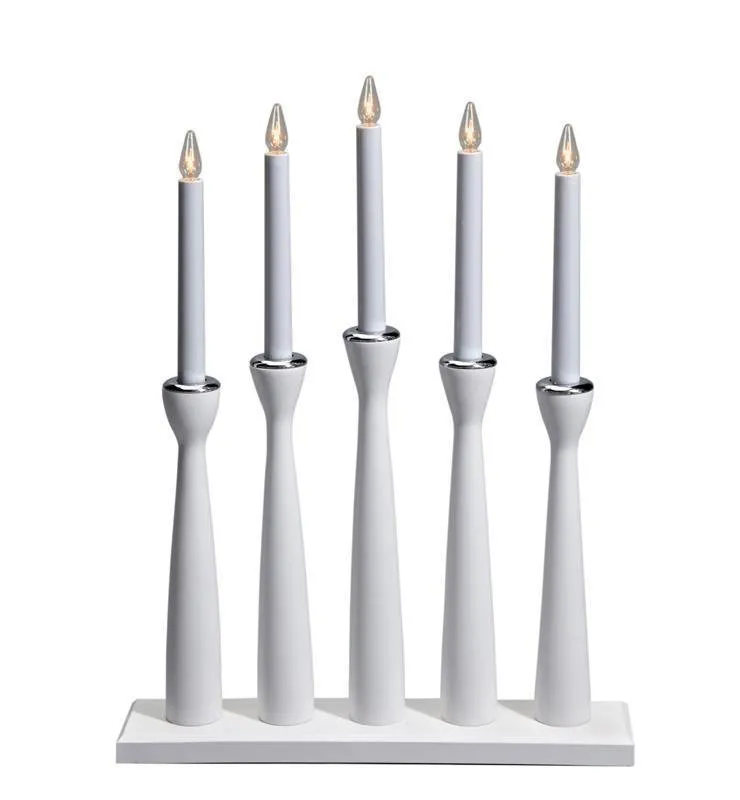 Kronleuchter MÅSESKÄR 5L 5xE10 weiß