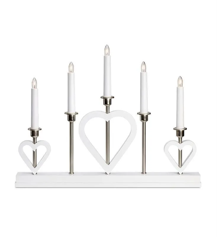 Kronleuchter MELISSA 5L 5xE10 weiß