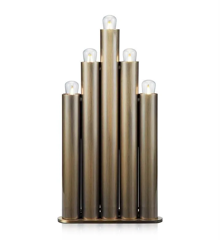 Kronleuchter ORGANO 5L 5xE14 Messing antik Markslojd 705853