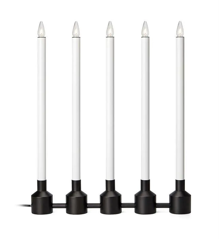 Kronleuchter PHILIPPA 5L 5xE10 schwarz, weiß Markslojd 705812