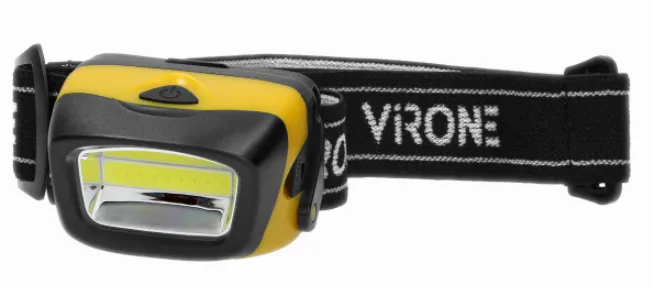 LED COB Kopftaschenlampe 3W, 170lm, 3 x AAA, beweglicher Kopf